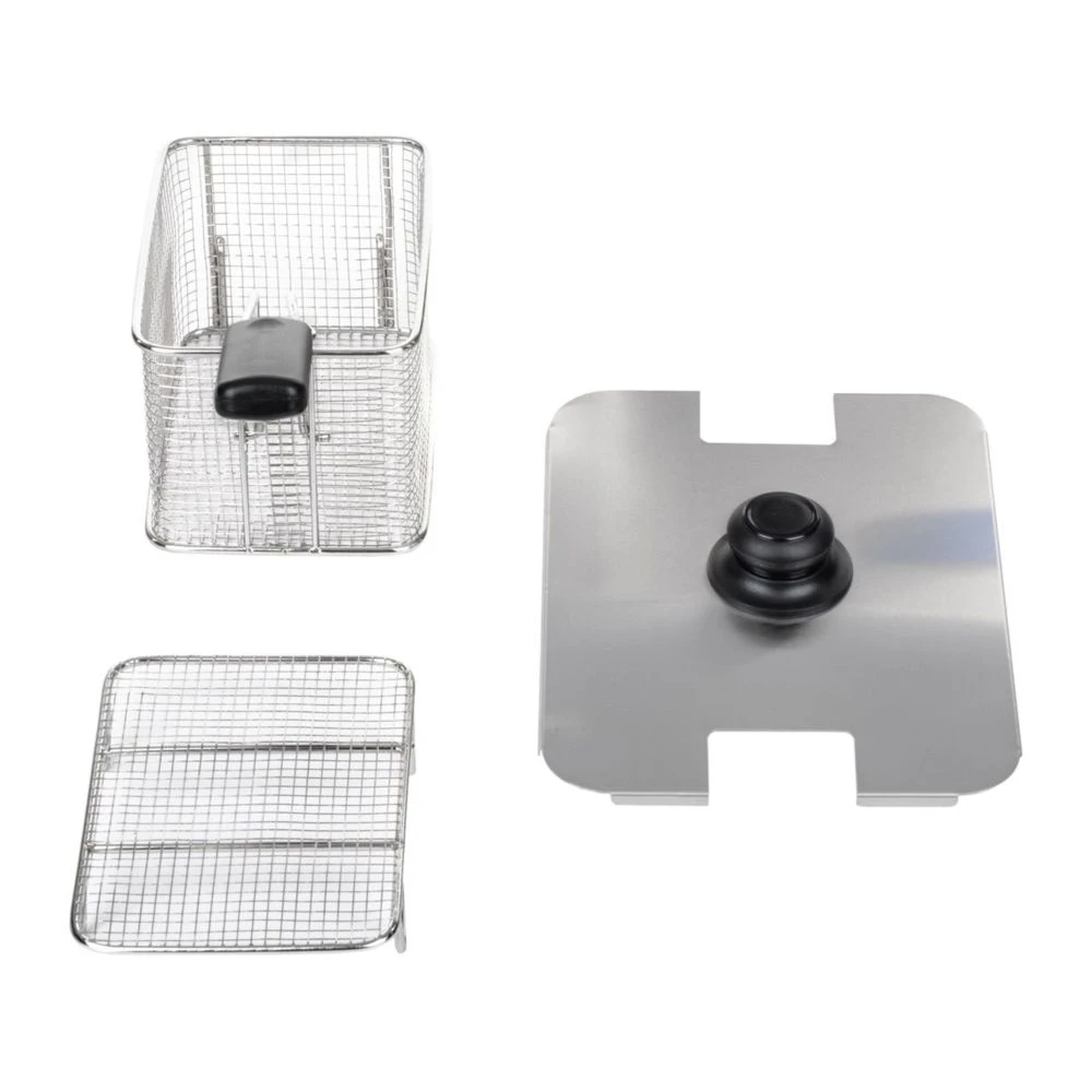 HELLOSHOP26 Friteuse Acier Inox 1 Bac 8 Litres Cuve Amovible Thermostat EGO Profes... – Image 3