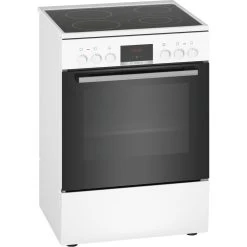 Cuisinière Vitrocéramique 66l 4 Feux Blanc - Hkr39i120 - BOSCH