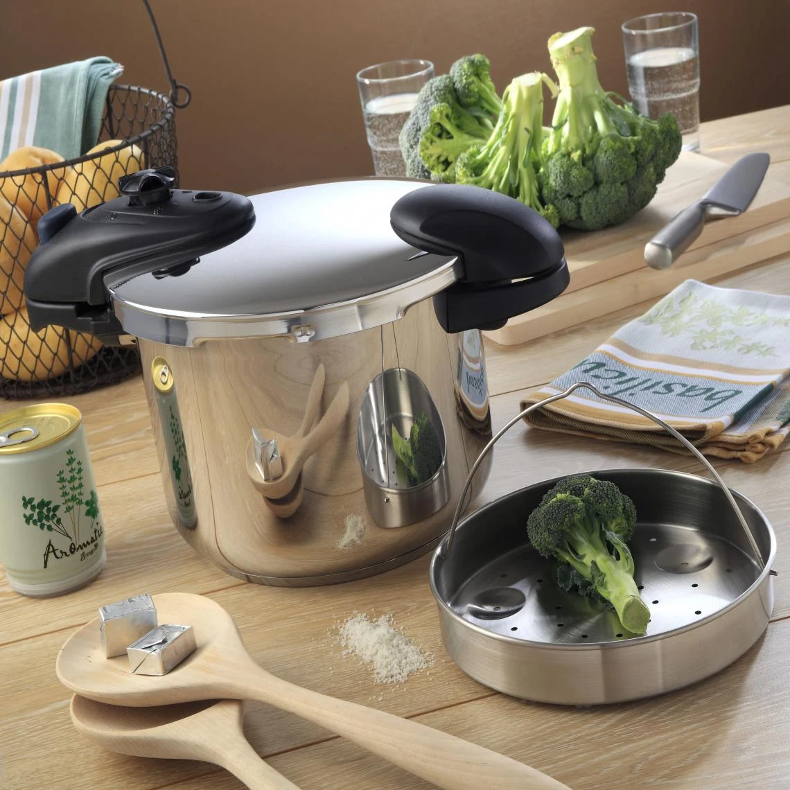 KITCHEN MOVE - ASO24-BL - Cocotte Minute A Baionnette 8L - Cuve INOX -... – Image 2