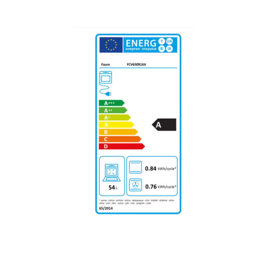 Cuisinière Dessus Vitrocéramique FAURE FCV65091XA – Image 3
