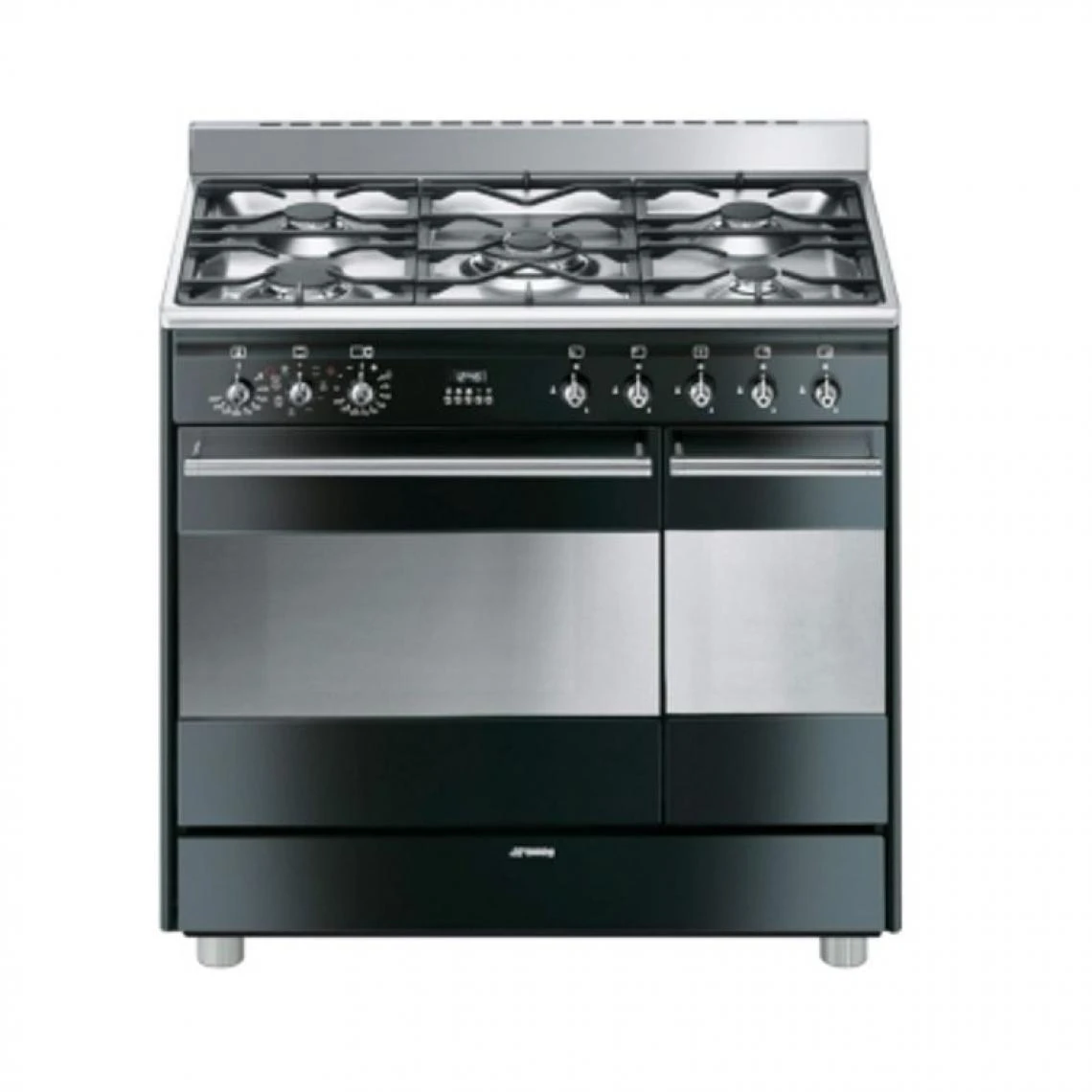 Cuisinière Gaz SMEG SCB92MN8 5 Foyers Double Fours – Image 2