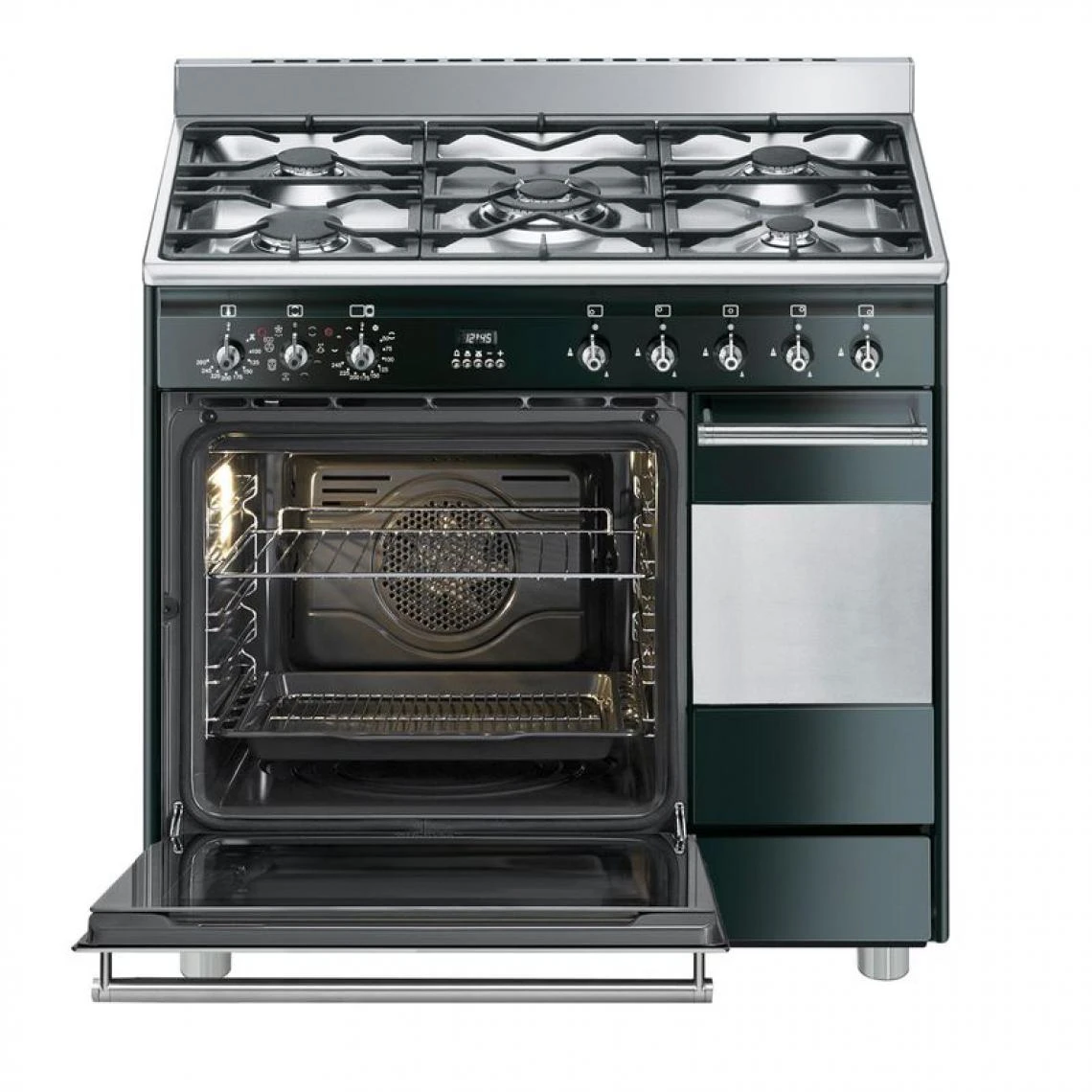 Cuisinière Gaz SMEG SCB92MN8 5 Foyers Double Fours – Image 3