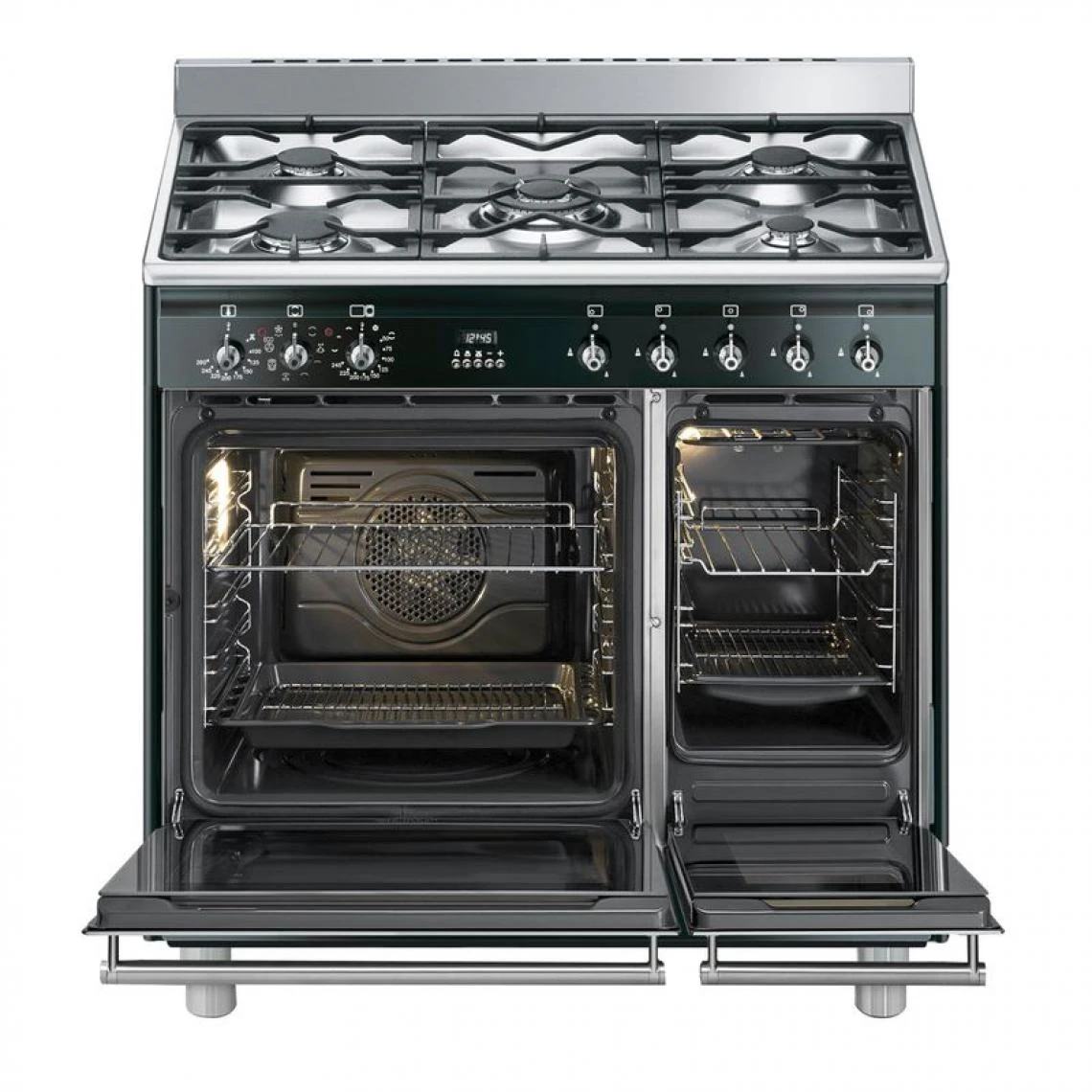 Cuisinière Gaz SMEG SCB92MN8 5 Foyers Double Fours – Image 4