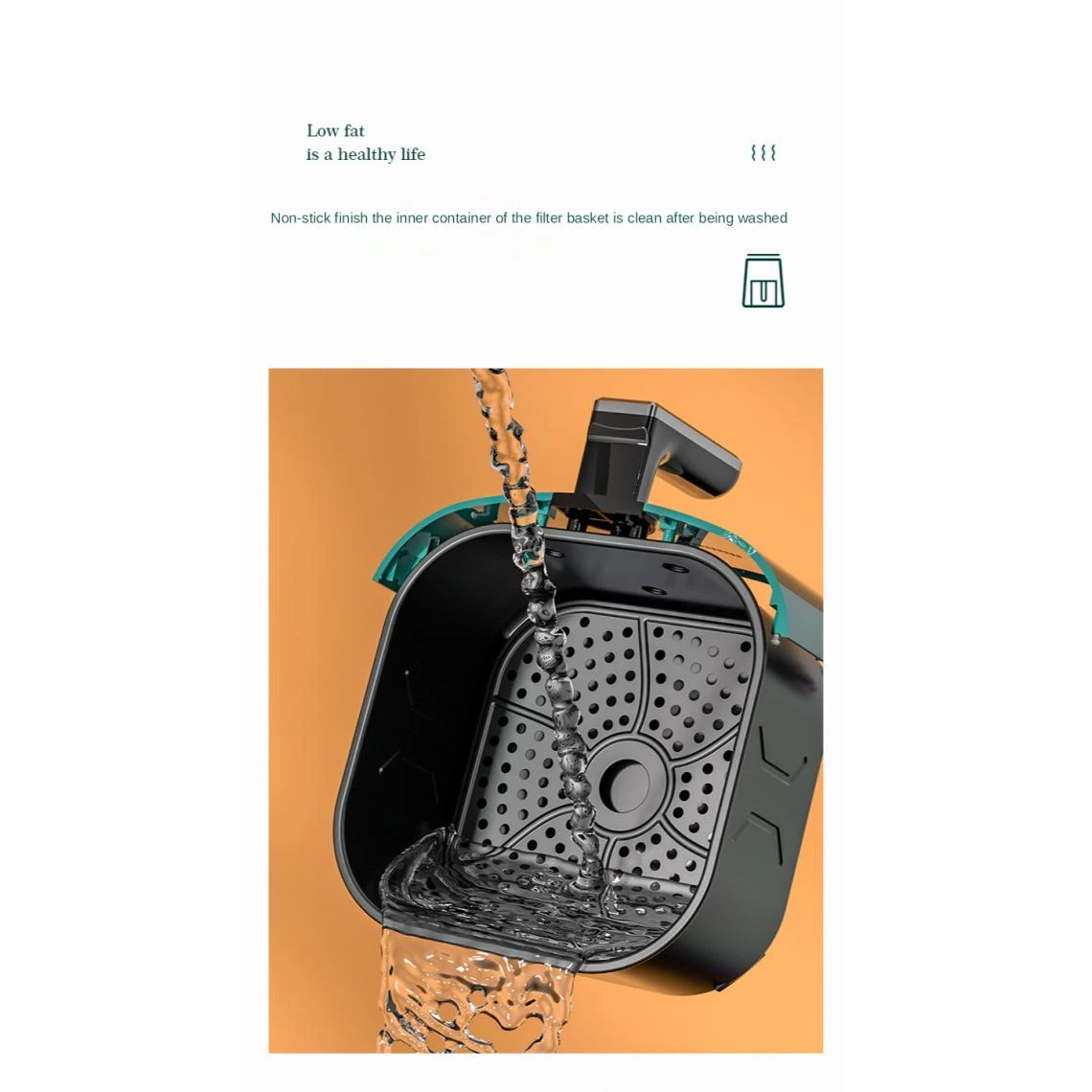 Universal Friteuse à Air Sans Huile Friteuse Saine Cuisinière Multifonction Sm... – Image 3