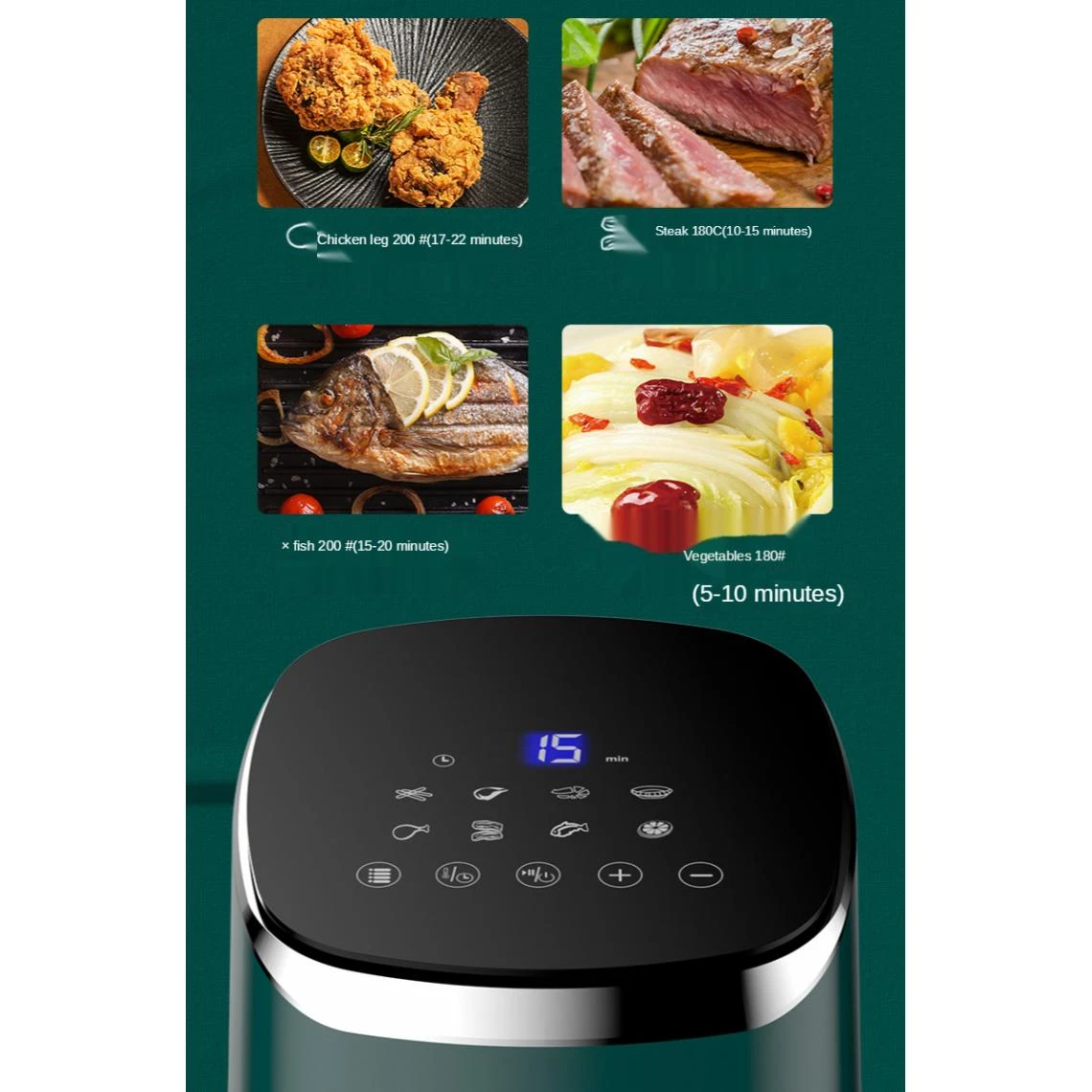 Universal Friteuse à Air Sans Huile Friteuse Saine Cuisinière Multifonction Sm... – Image 4