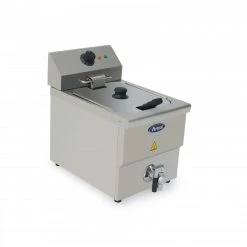 Friteuse à Poser En Inox Avec Vidange 8 L - H 395 à 430 Mm - Atosa -...