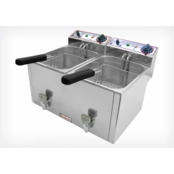 Friteuse électrique FR 10+10 LT - Beckers - Acier Inoxydable