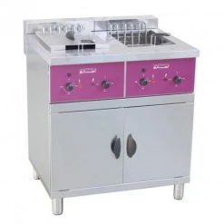 Furnotel Friteuse électrique Professionnelle Sur Coffre - 2 X 16 Litres - 2x 4...