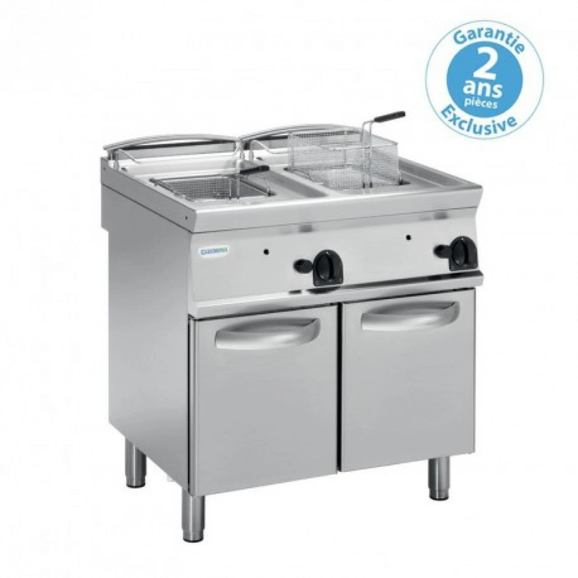 Materiel Chr Pro Friteuse Gaz Avec Tuyères Traversant La Cuve - 2 X 13 Litres - Gamme ...