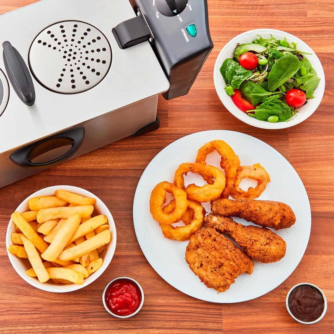 Swan Friteuse Électrique 3 L Acier Inoxydable Régulateur De Température ... – Image 4