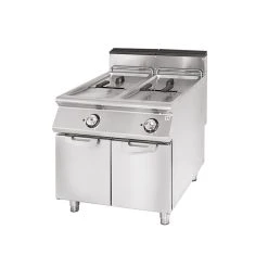 Materiel Chr Pro Friteuse Électrique, Capacité 2x21 Litres - Virtus - Acier Inoxydabl...