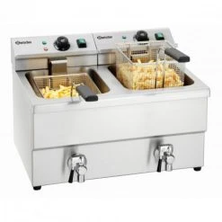 Bartscher Friteuse Professionnelle à Poser Double Imbiss II - 2 X 8 Litres - Ba...