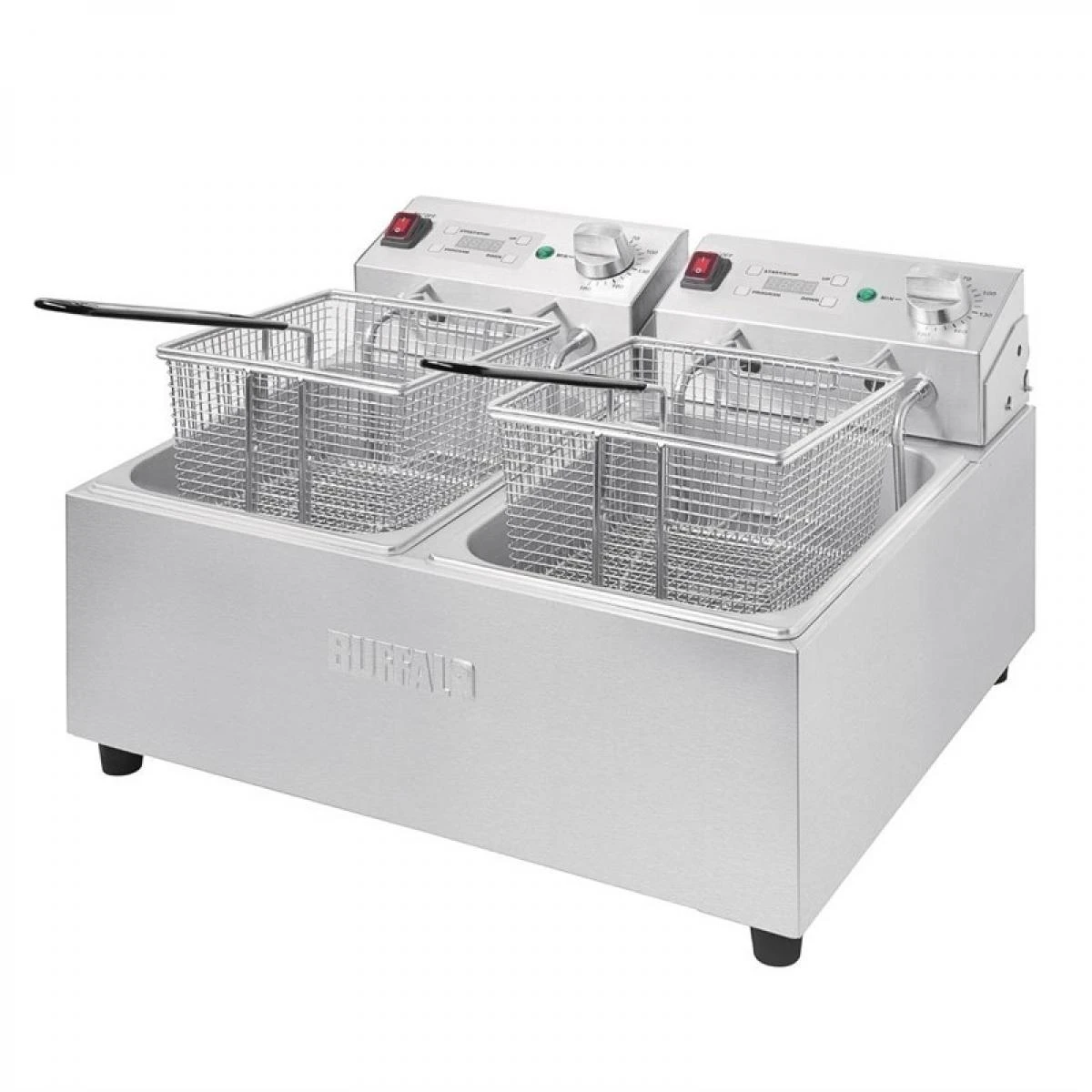 Buffalo Friteuse Professionnelle Electrique à Poser - 2 X 5 L - 2 X 2,8 KW -... – Image 4
