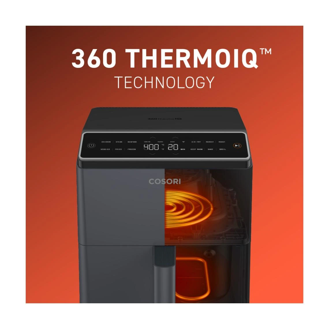 Friteuse Sans Huile COSORI Dual Blaze - Noir – Image 4