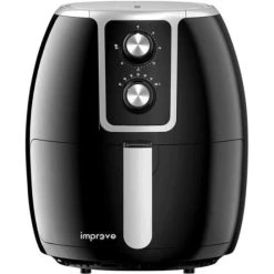 Other IMPFR3701 Friteuse 3.5L 1500W 240V Anti Adhésifs Noir