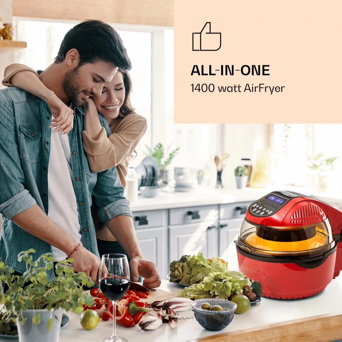 Klarstein VitAir Smart Friteuse à Air Chaud Contrôle Par Appli / 140... – Image 2