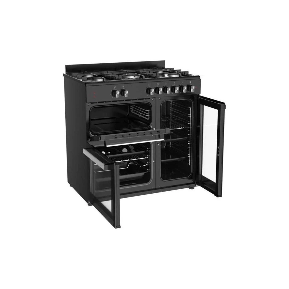 Lagermania La Germania Sm903n Cuisiniere 3 Fours Noire – Image 2