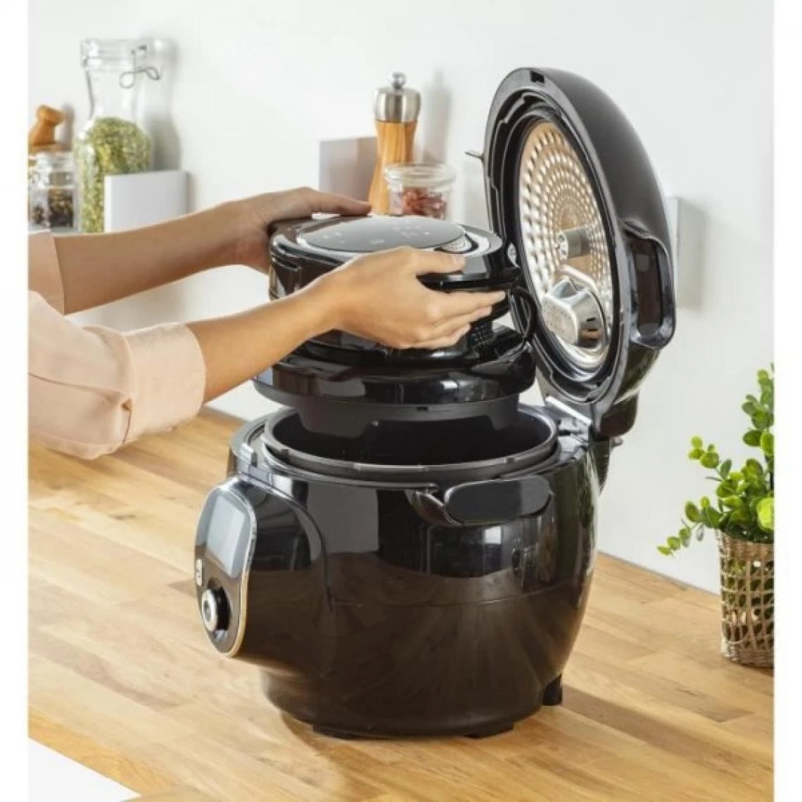 SEB Multicuiseur - Robot Cuiseur MOULINEX EZ150800 Extra Crisp, Couvercle ... – Image 3