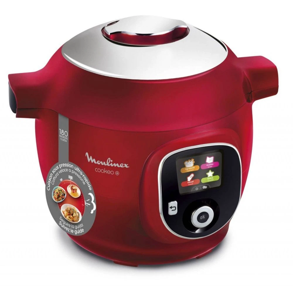 Moulinex Cookeo+ 180 Recettes CE85B510 - Rouge + Housse Pour Cookeo - XA607800 ... – Image 2