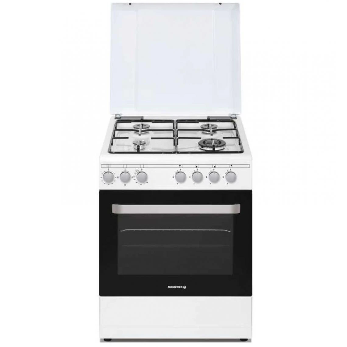 Cuisinière Gaz 63l 4 Feux Blanc - Rgg663csw/e - ROSIERES