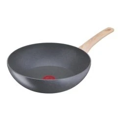 TEFAL G2661902 NATURAL FORCE Poele Wok 28 Cm, Revetement Antiadhesif M...